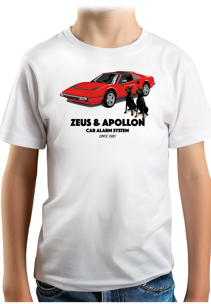 T-Shirt Garçon Zeus et Apollon Voiture Alarme