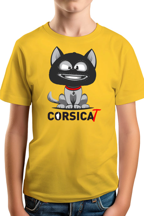 T-Shirt Garçon Chat Corse cagoulé