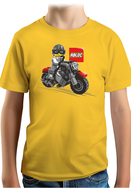 T-Shirt Garçon Moto de construction ABLOC