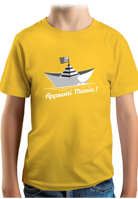 T-Shirt Garçon Petit bateau bzh apprenti marin