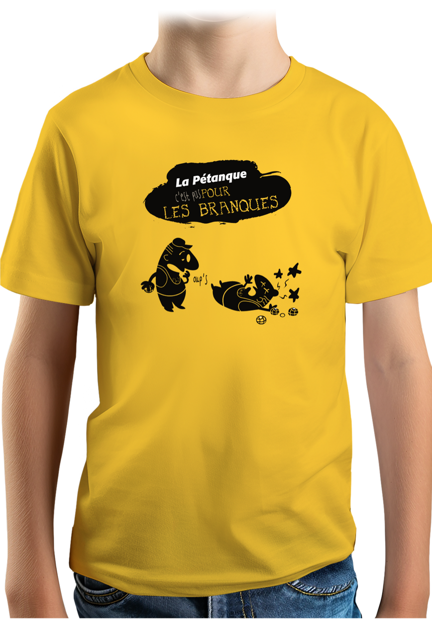 T-Shirt Garçon La pétanque pas pour les nuls