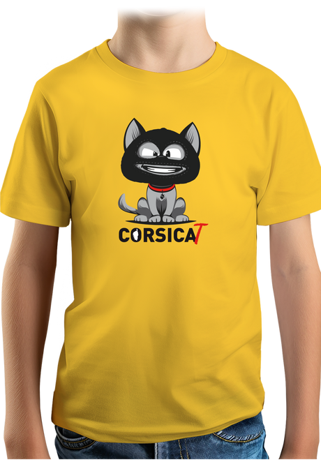T-Shirt Garçon Chat Corse cagoulé