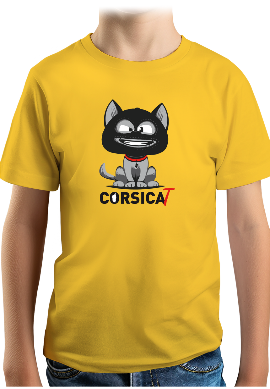 T-Shirt Garçon Chat Corse cagoulé