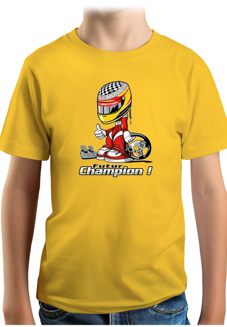 T-Shirt Garçon Futur champion de course