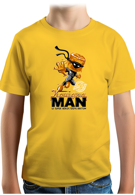 T-Shirt Garçon Kouignaman super héros breton