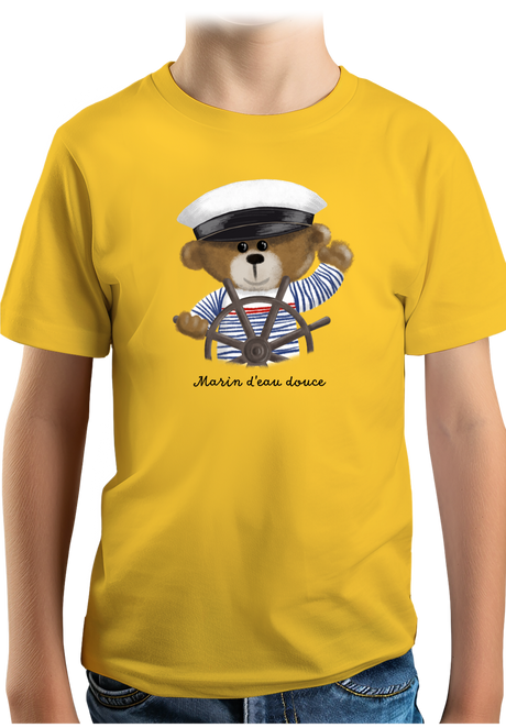 T-Shirt Garçon Ourson marin d'eau douce