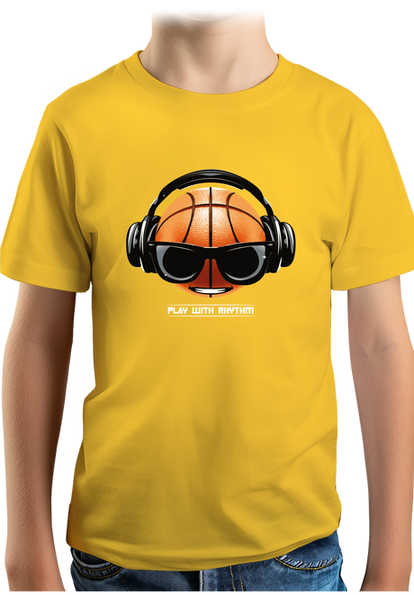 T-Shirt Garçon Play basket with rhythm
