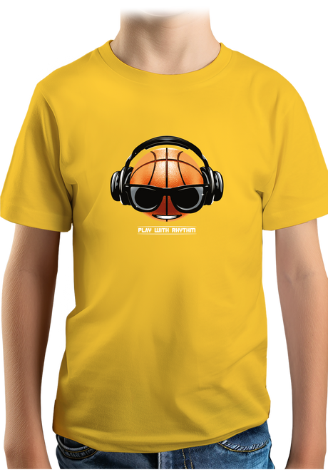 T-Shirt Garçon Play basket with rhythm