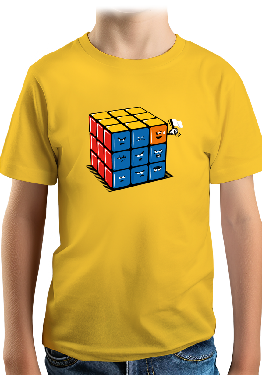 T-Shirt Garçon Ruby cube avec drapeau