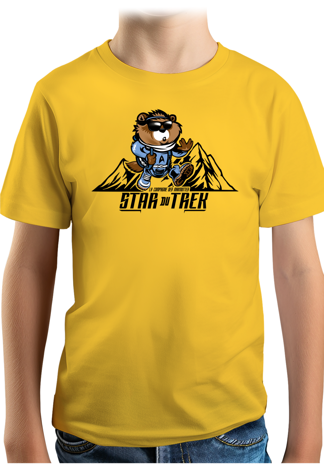 T-Shirt Garçon La star du trek