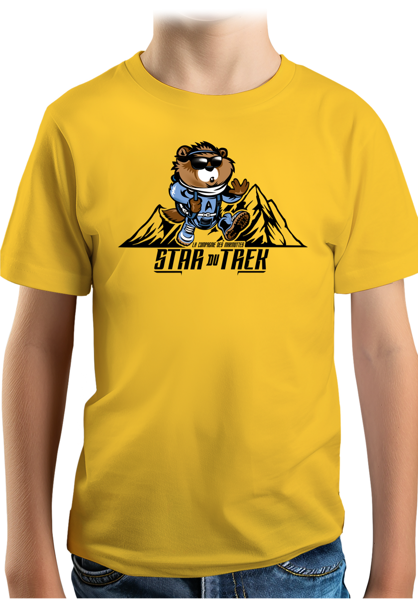 T-Shirt Garçon Marmotte star du trek