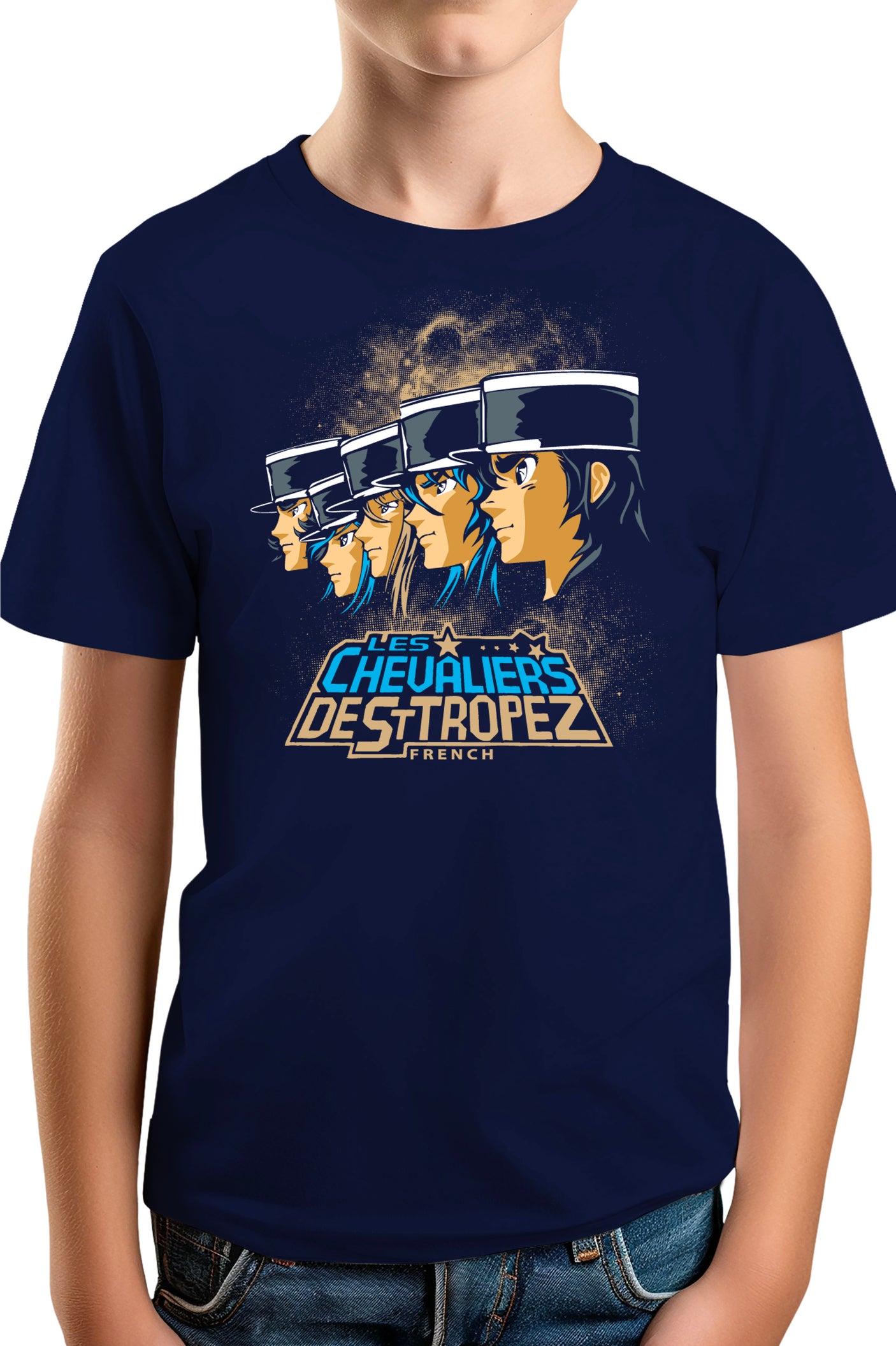 Tee-Shirt Garçon St Trop Chevalier Parodie