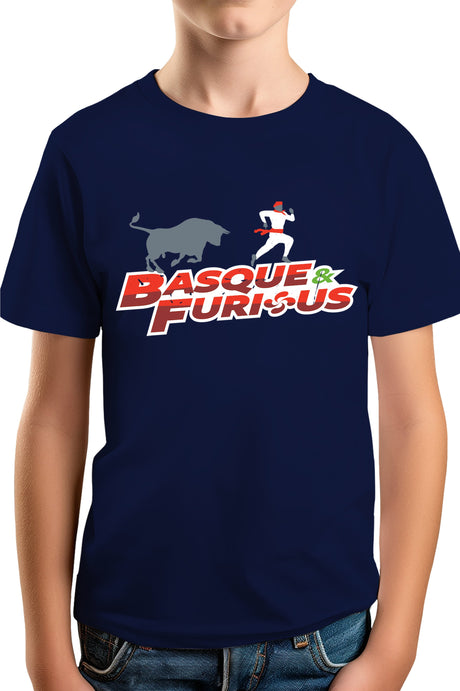 Tee-Shirt Garçon Les fetes basque avec le taureau