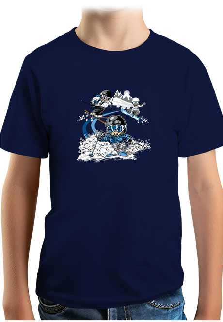 T-Shirt Garçon 3 garçons ski et surf