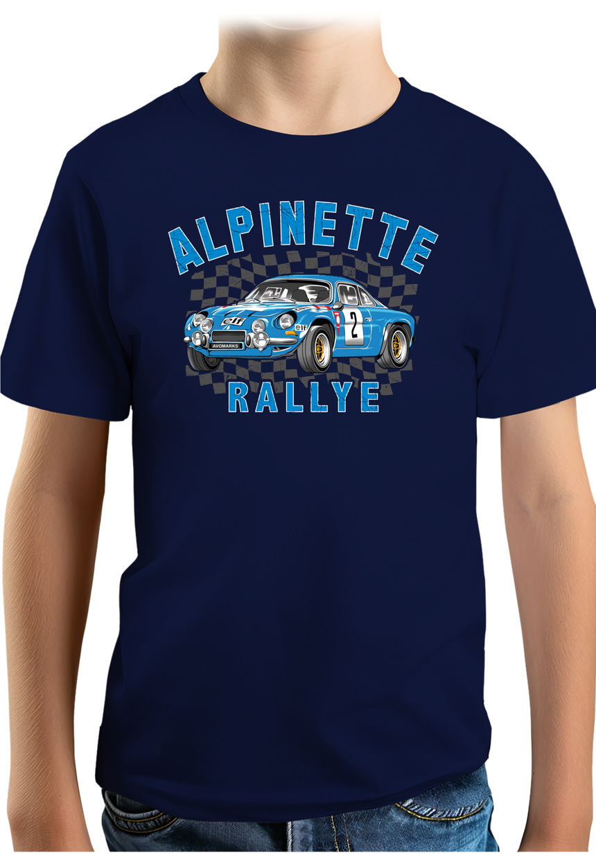 T-Shirt Garçon Voiture l'alpinette de rallye