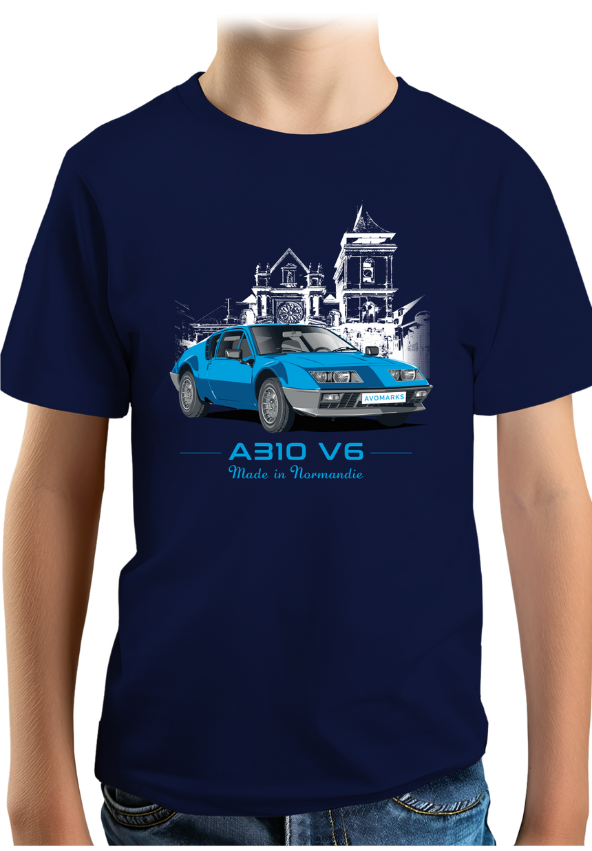 T-Shirt Garçon Voiture A310 V6 Made in Normandie