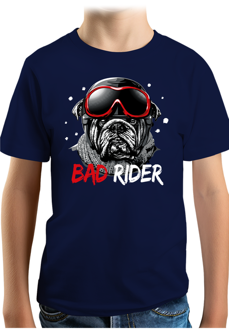 T-Shirt Garçon Bad Rider le chien rider