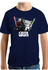 T-Shirt Garçon Le coté obscur des chats