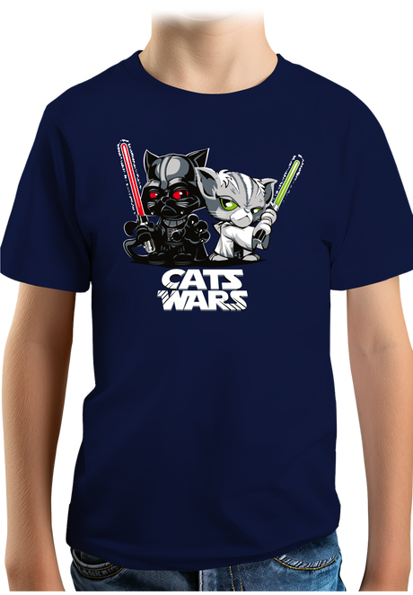 T-Shirt Garçon Le coté obscur des chats