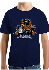 T-Shirt Garçon Compagnie des Marmottes en Moto