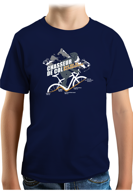 T-Shirt Garçon Vélo Chasseur de col Colombière