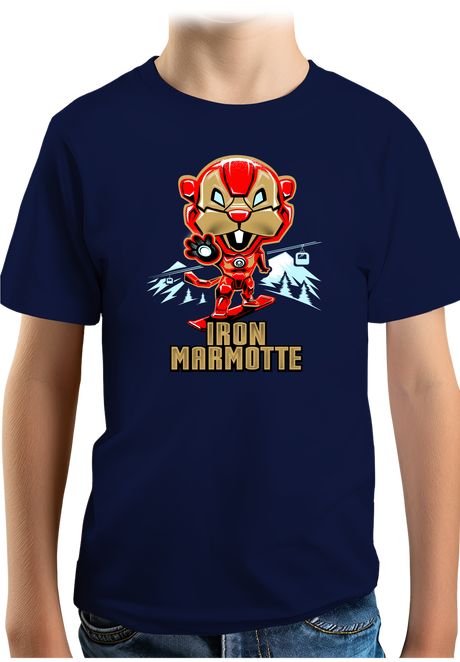T-Shirt Garçon Iron Marmotte