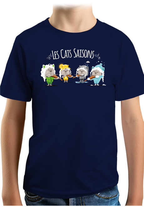T-Shirt Garçon Les Cats Saisons