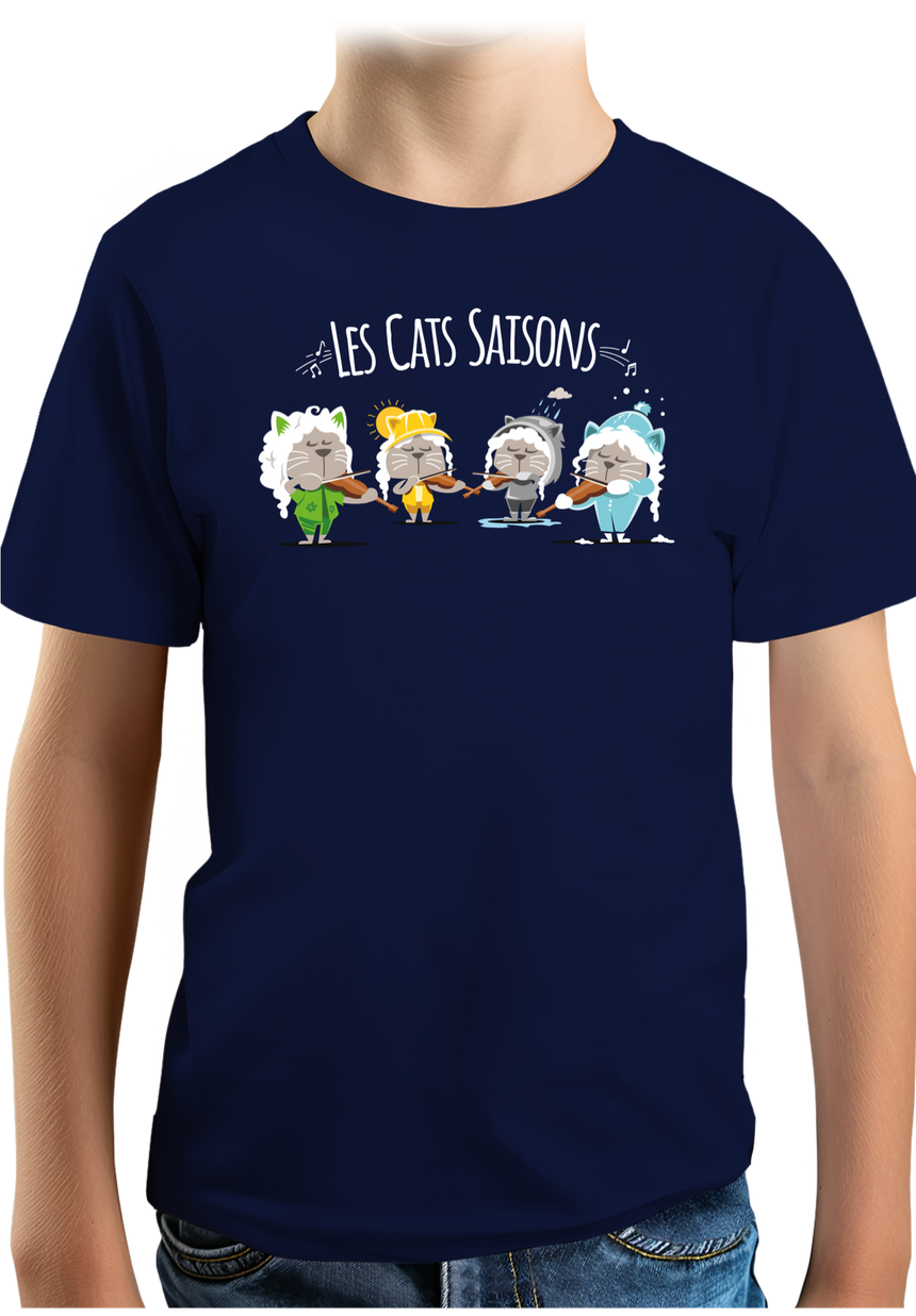 T-Shirt Garçon Les Cats Saisons