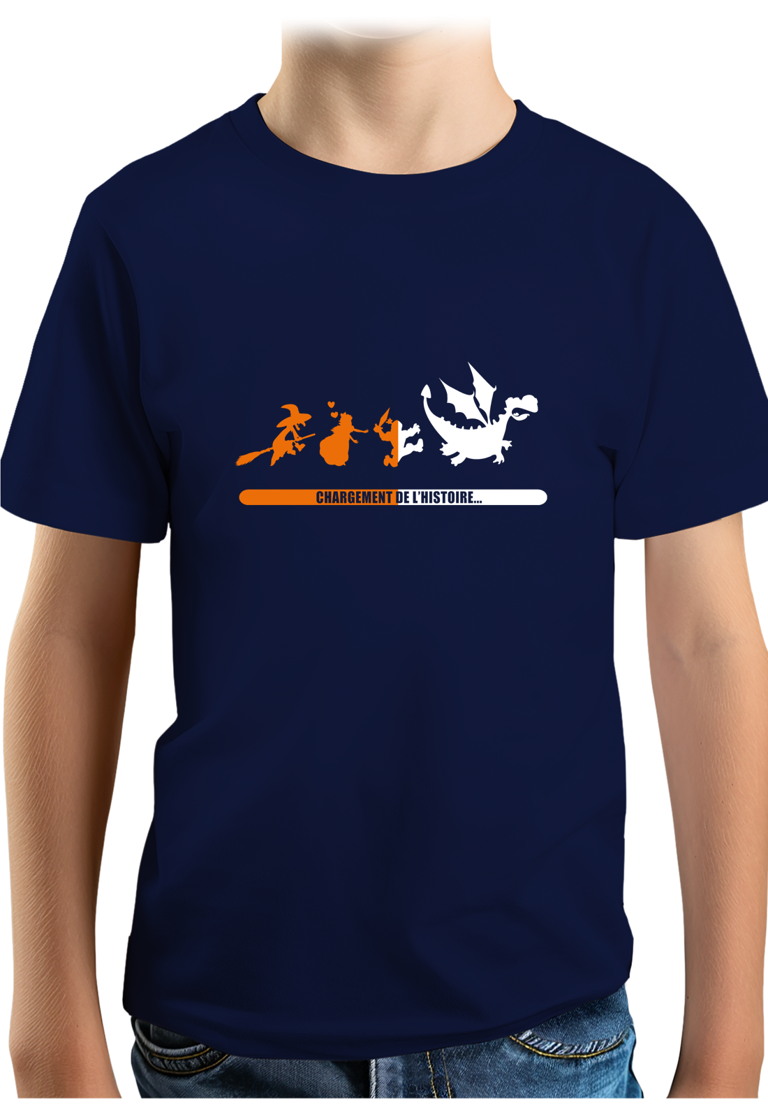 T-Shirt Garçon Histoire d'une sorcière en dragon