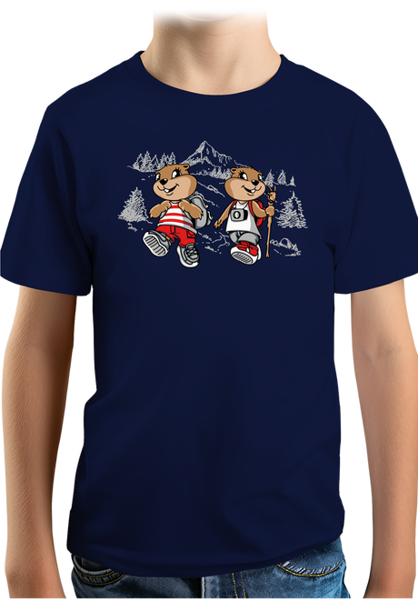 T-Shirt Garçon La compagnie des marmottes rando à la montagne