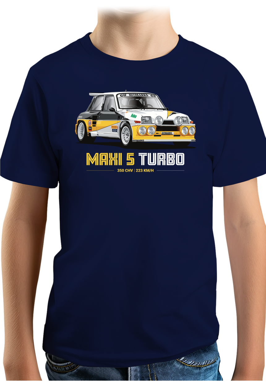 T-Shirt Garçon Voiture Maxi 5 Turbo