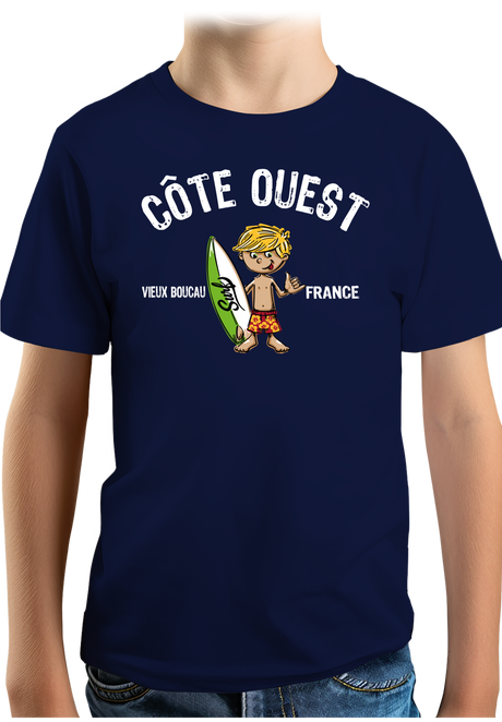 T-Shirt Garçon Petit surfeur personnalisé