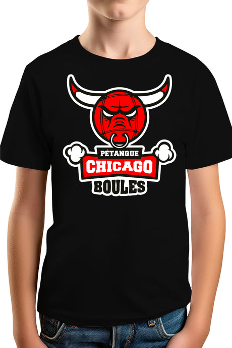 T-Shirt Garçon Pétanque de Chicago