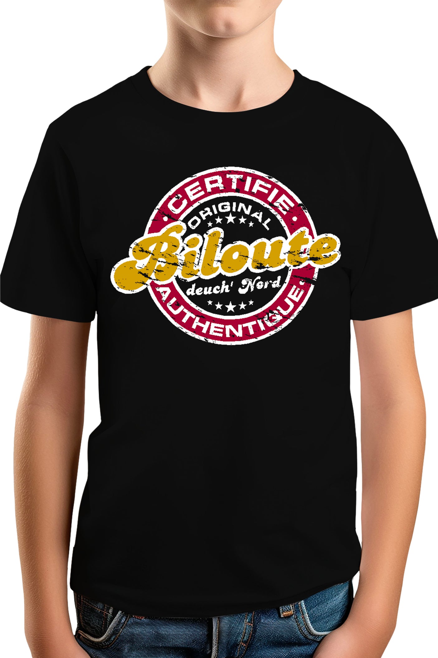 Tee-Shirt Garçon Certifie authentique biloute