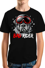 Tee-Shirt Garçon Un rider chien pas facile