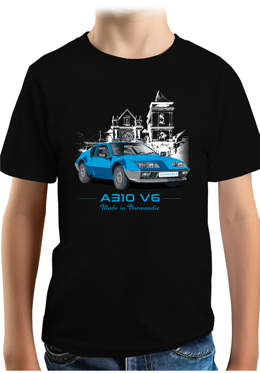 T-Shirt Garçon Voiture A310 V6 Made in Normandie