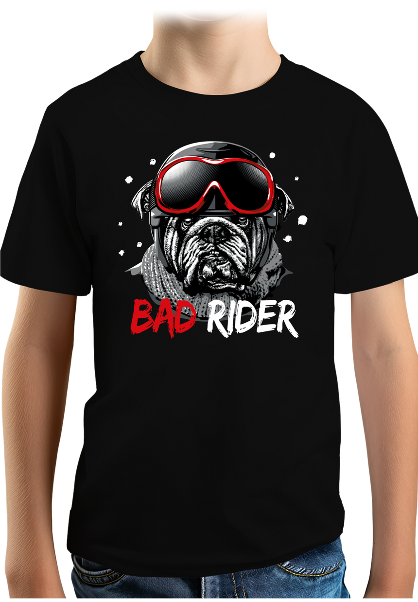 T-Shirt Garçon Bad Rider le chien rider