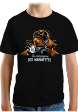 T-Shirt Garçon Compagnie des Marmottes en Moto