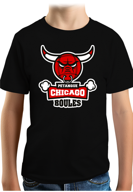 T-Shirt Garçon Pétanque Chicago Boules
