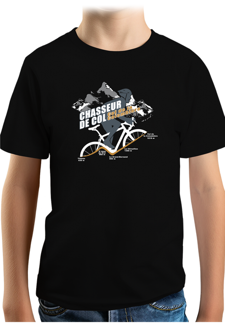 T-Shirt Garçon Vélo Chasseur de col Colombière