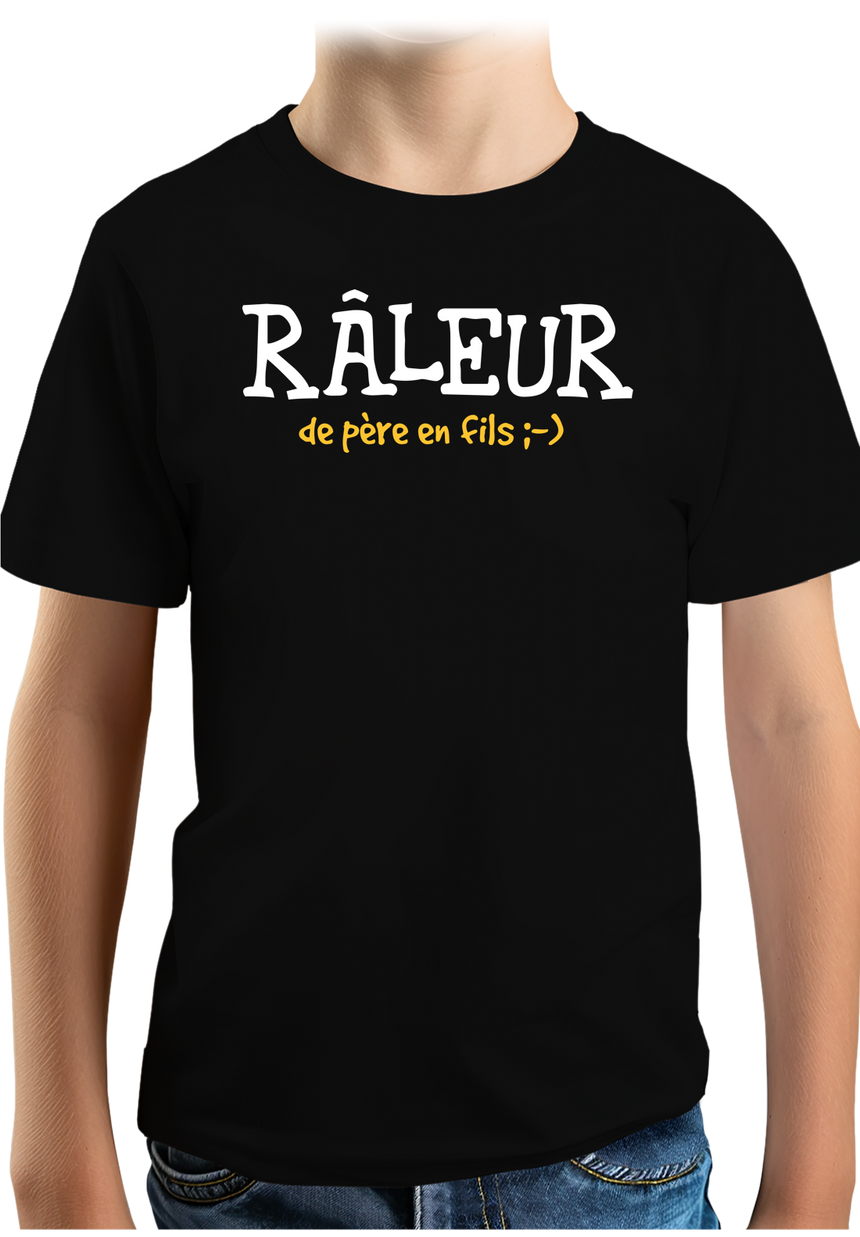 T-Shirt Garçon Râleur de père en fils