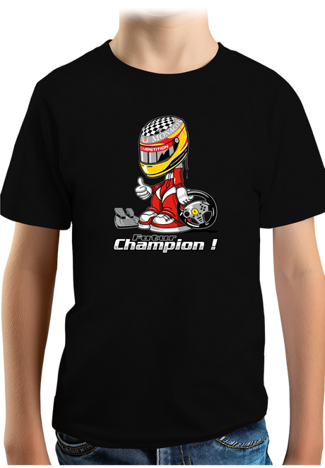 T-Shirt Garçon Futur champion de course