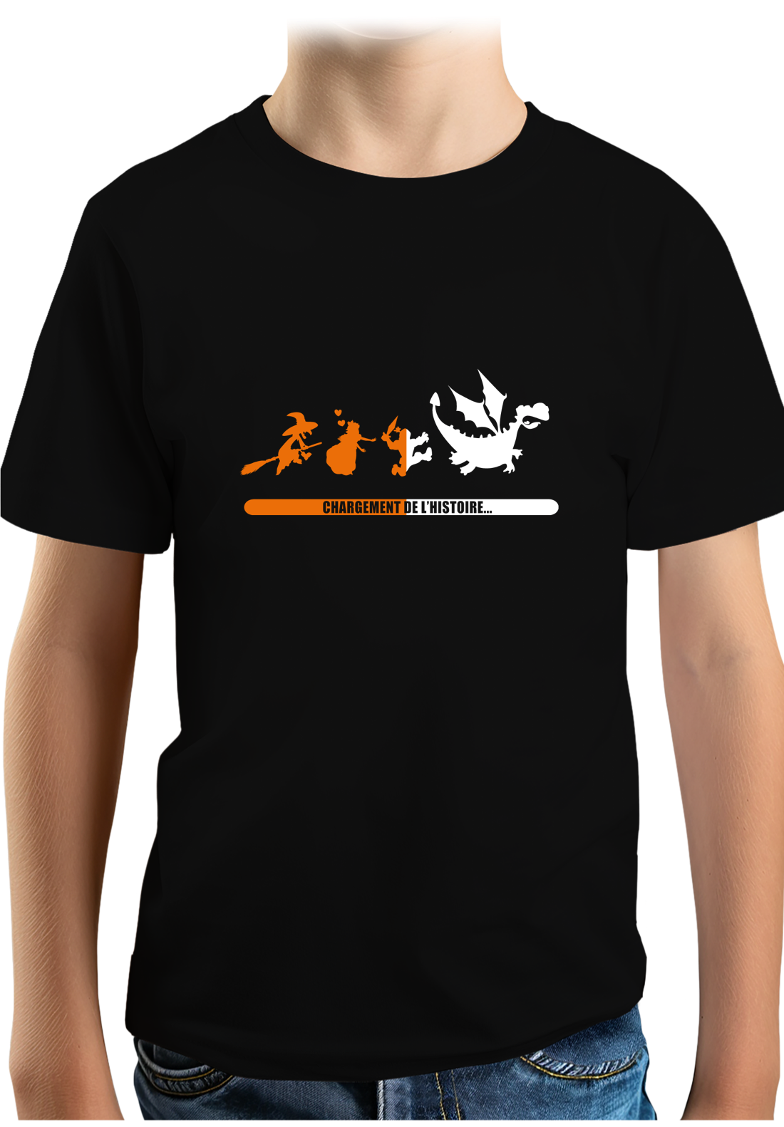 T-Shirt Garçon Histoire d'une sorcière en dragon