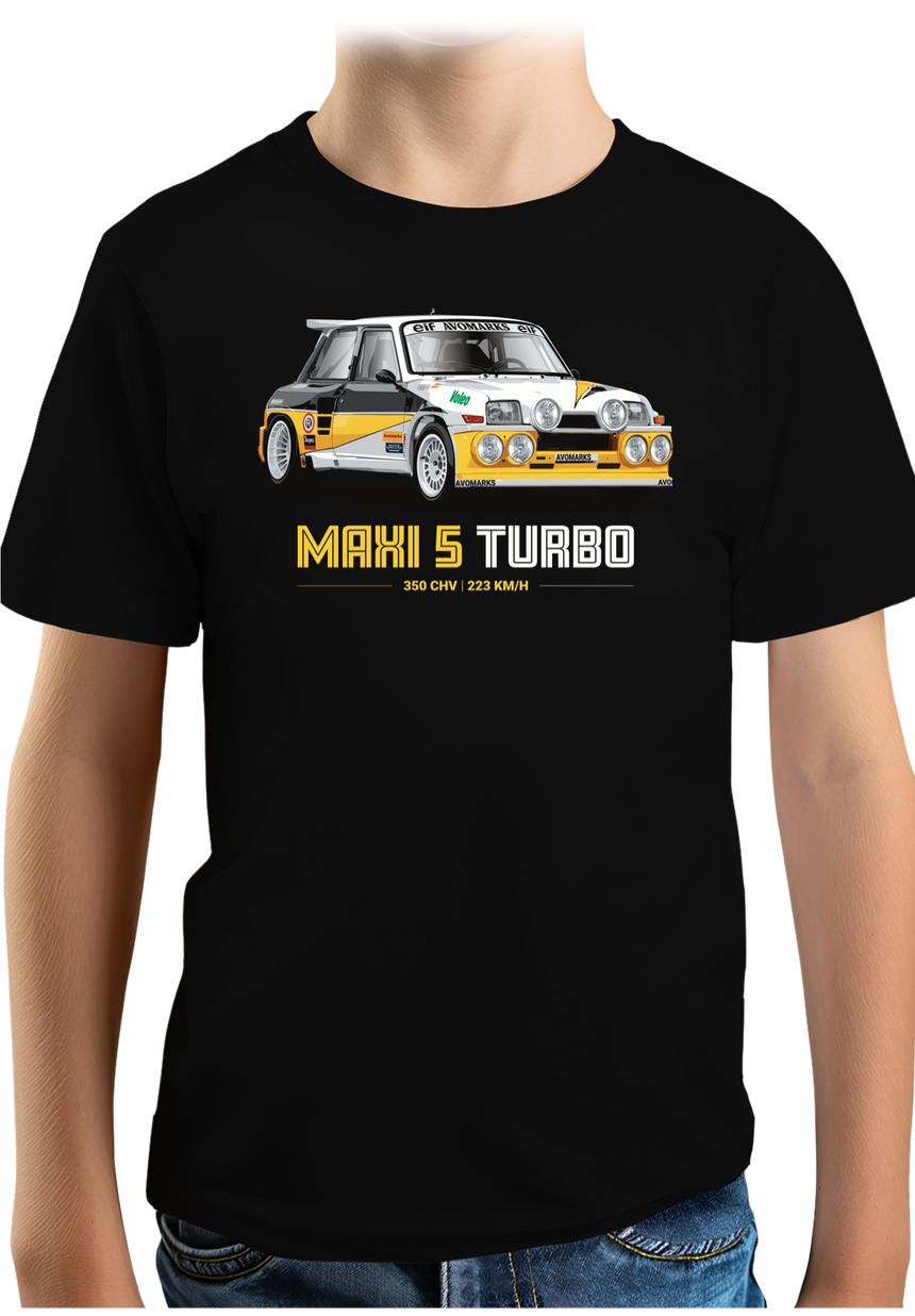 T-Shirt Garçon Voiture Maxi 5 Turbo