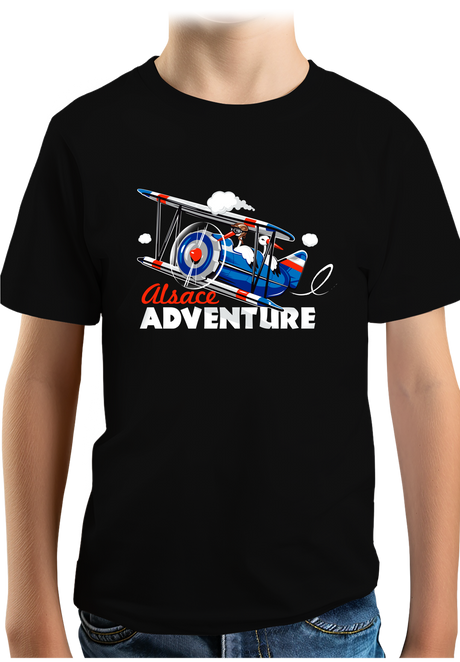 T-Shirt Garçon 2 cigognes dans un avion