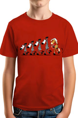 T-Shirt Garçon Fin De Cavale zèbre et cheval