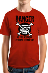 Tee-Shirt Garçon Danger Match ne pas deranger