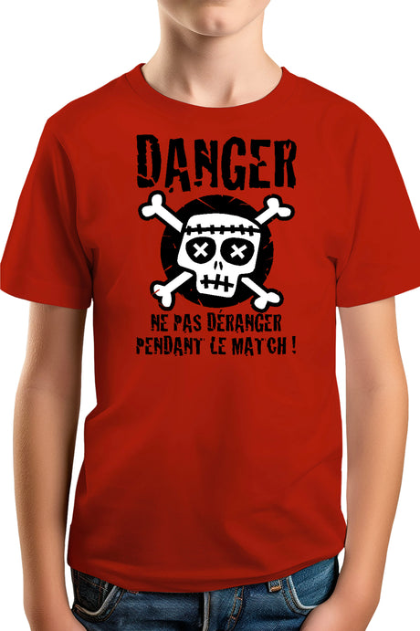 Tee-Shirt Garçon Danger Match ne pas deranger