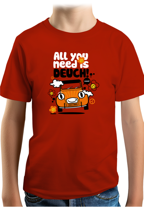 T-Shirt Garçon Voiture All You Need Is Deuch
