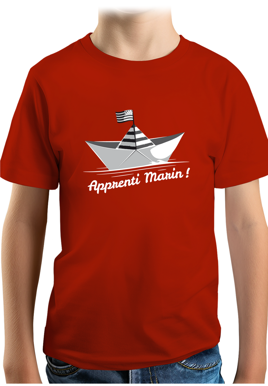 T-Shirt Garçon Petit bateau bzh apprenti marin